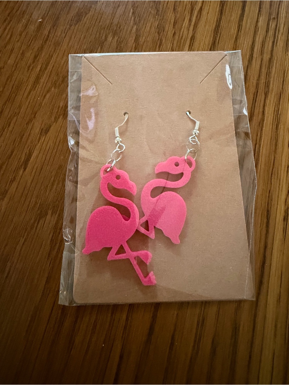 Bright Pink Flamingo Dangle Earrings for Women